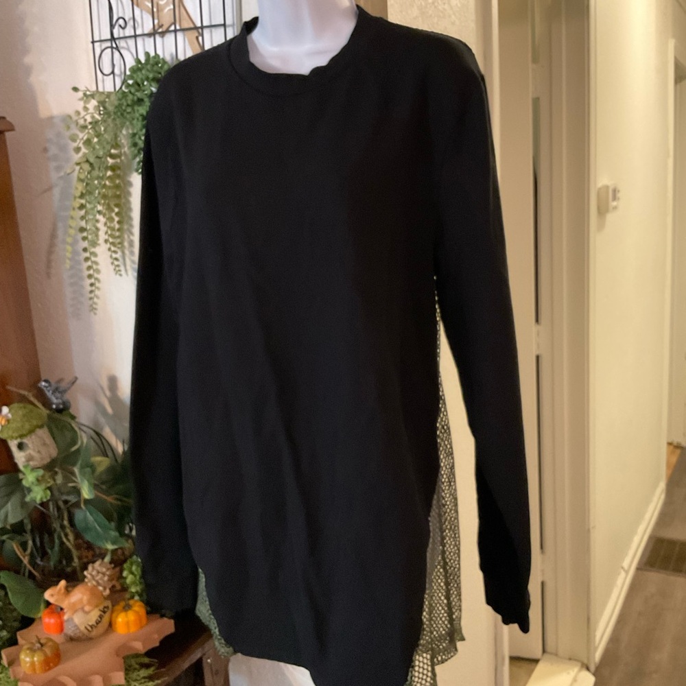 ASOS Black and Gold Mesh Top